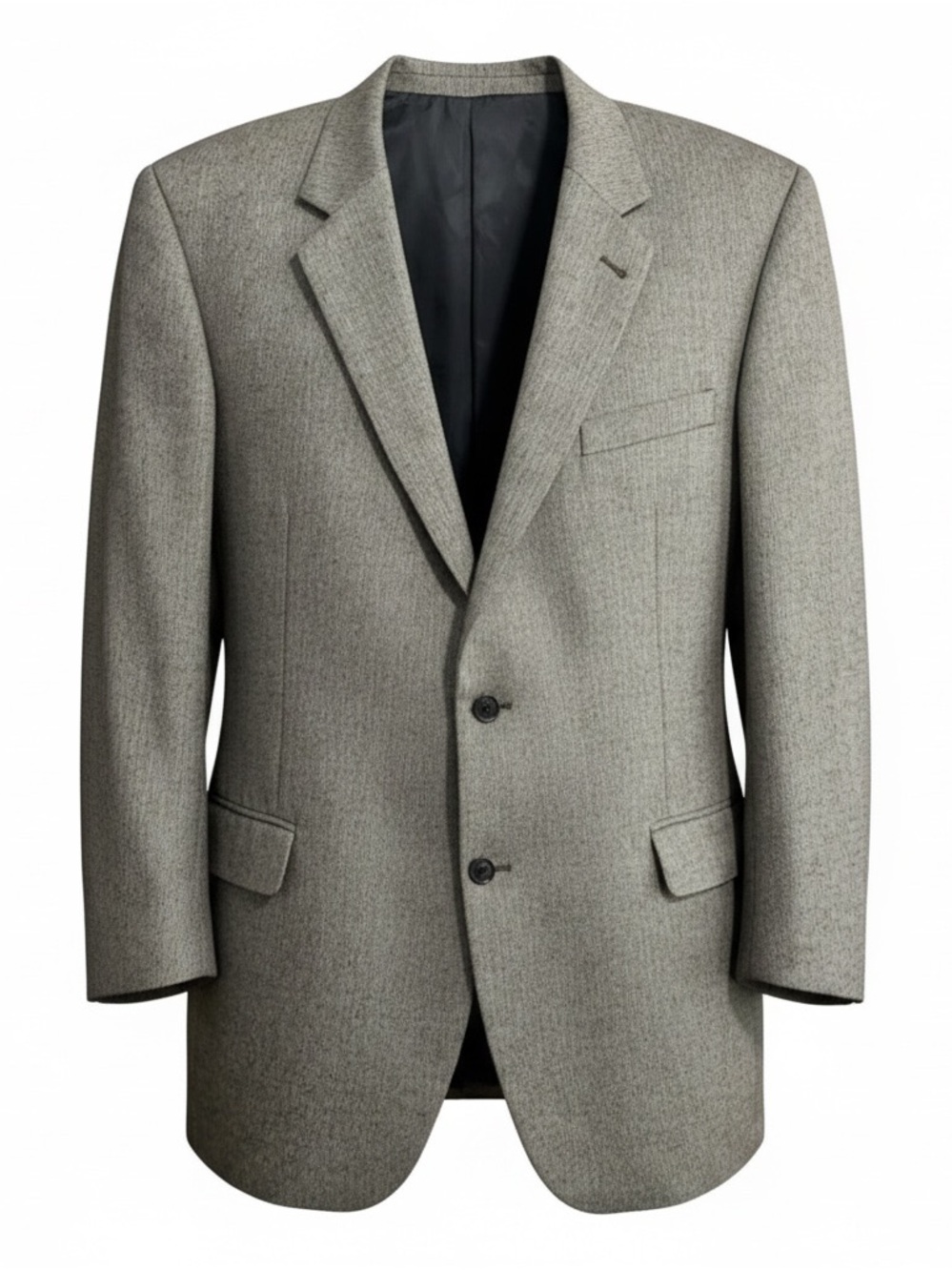 Jos A Bank Sport Coat Mens 46L Herringbone 2 Button Silk Camel Hair Blazer